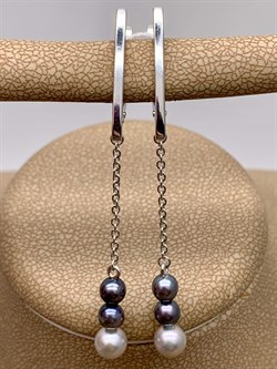 *Серьги Жемчуг Микс арт. 02-4433-00-301-0200-69-110 вес 2,81 г - фото 274778 *Серьги Жемчуг Микс арт. 02-4433-00-301-0200-69-110 вес 2,81 г - фото 274778