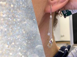 *Серьги Белый Фианит арт. 02-4443-00-401-0200-69-741 вес 3,64 г - фото 274790 *Серьги Белый Фианит арт. 02-4443-00-401-0200-69-741 вес 3,64 г - фото 274790