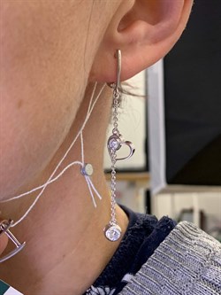 *Серьги Сердца Белый Фианит арт. 02-4437-00-401-0200-69-320 вес 3,1 г - фото 274859 *Серьги Сердца Белый Фианит арт. 02-4437-00-401-0200-69-320 вес 3,1 г - фото 274859