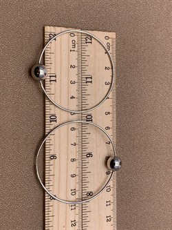 *Серьги Конго Шары арт. 02-4806-00-000-0200-68-845 вес 4,35 г - фото 274873