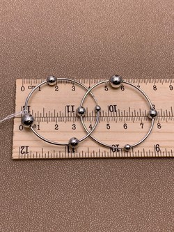 *Серьги Конго Шары арт. 02-4807-00-000-0200-68-371 вес 4,28 г - фото 274899 *Серьги Конго Шары арт. 02-4807-00-000-0200-68-371 вес 4,28 г - фото 274899