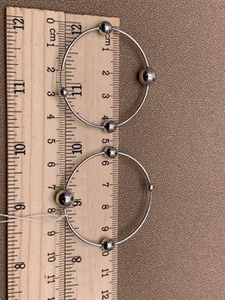 *Серьги Конго Шары арт. 02-4807-00-000-0200-68-371 вес 4,28 г - фото 274900 *Серьги Конго Шары арт. 02-4807-00-000-0200-68-371 вес 4,28 г - фото 274900