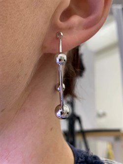 *Серьги Конго Шары арт. 02-4807-00-000-0200-68-371 вес 4,28 г - фото 274901 *Серьги Конго Шары арт. 02-4807-00-000-0200-68-371 вес 4,28 г - фото 274901