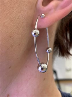 *Серьги Конго Шары арт. 02-4807-00-000-0200-68-371 вес 4,28 г - фото 274902 *Серьги Конго Шары арт. 02-4807-00-000-0200-68-371 вес 4,28 г - фото 274902