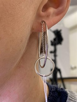 *Серьги Конго арт. 02-4805-00-000-0200-68-043 вес 3,14 г - фото 274911 *Серьги Конго арт. 02-4805-00-000-0200-68-043 вес 3,14 г - фото 274911