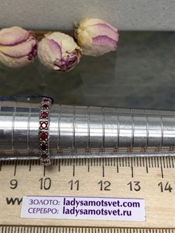 *Кольцо р.16,5 Рубин иск арт. 01-1839/0КДР-00-356 вес 2,15 г - фото 275025