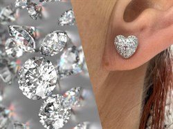 *Пусеты Белый Фианит арт. 02-1367/00КЦ-00-261 вес 2,15 г - фото 275069 *Пусеты Белый Фианит арт. 02-1367/00КЦ-00-261 вес 2,15 г - фото 275069