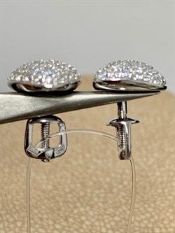 *Пусеты Белый Фианит арт. 02-1367/00КЦ-00-261 вес 2,15 г - фото 275072 *Пусеты Белый Фианит арт. 02-1367/00КЦ-00-261 вес 2,15 г - фото 275072