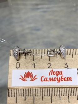 *Пусеты Белый Фианит арт. 02-1367/00КЦ-00-261 вес 2,15 г - фото 275077 *Пусеты Белый Фианит арт. 02-1367/00КЦ-00-261 вес 2,15 г - фото 275077