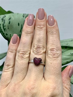 *Кольцо р.18 Сердце Розовый Фианит арт. 01-1367/0КЦ2-00-505 вес 2,74 г - фото 275089 *Кольцо р.18 Сердце Розовый Фианит арт. 01-1367/0КЦ2-00-505 вес 2,74 г - фото 275089