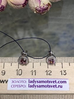 *Пусеты иск Родолит арт. 02-0293/0РДК-00-495 вес 1,73 г - фото 275113 *Пусеты иск Родолит арт. 02-0293/0РДК-00-495 вес 1,73 г - фото 275113