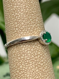 *Кольцо Р.16 Зеленый Агат арт. 01-0293/00АГ-00-433 вес 1,32 г - фото 275131 *Кольцо Р.16 Зеленый Агат арт. 01-0293/00АГ-00-433 вес 1,32 г - фото 275131