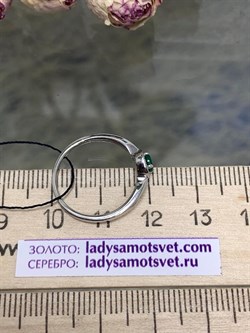 *Кольцо Р.16 Зеленый Агат арт. 01-0293/00АГ-00-433 вес 1,32 г - фото 275135 *Кольцо Р.16 Зеленый Агат арт. 01-0293/00АГ-00-433 вес 1,32 г - фото 275135