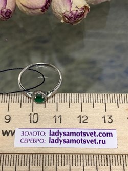 *Кольцо Р.16 Зеленый Агат арт. 01-0293/00АГ-00-433 вес 1,32 г - фото 275136 *Кольцо Р.16 Зеленый Агат арт. 01-0293/00АГ-00-433 вес 1,32 г - фото 275136