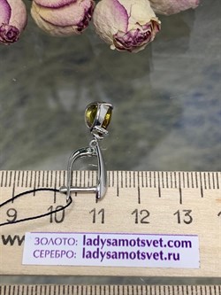 *Серьги Султанит иск арт. 02-2188/00СТ-00-624 вес 3,89 г - фото 275347