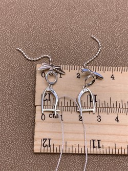 *Серьги Стрекозы Эмаль Голубая арт. 02-4642-01-000-0200-71-374 вес 3,29 г - фото 275424