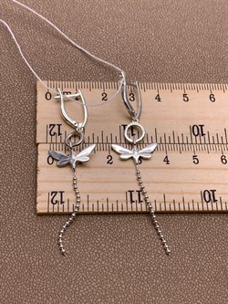 *Серьги Стрекозы Эмаль Розовая арт. 02-4642-04-000-0200-71-252 вес 3,23 г - фото 275431 *Серьги Стрекозы Эмаль Розовая арт. 02-4642-04-000-0200-71-252 вес 3,23 г - фото 275431