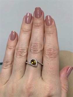 *Кольцо р.17,5 Султанит иск арт. 01-2228/00СТ-00-255 вес 2,3 г - фото 275443