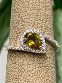 *Кольцо р.17,5 Султанит иск арт. 01-2228/00СТ-00-255 вес 2,3 г - фото 275451