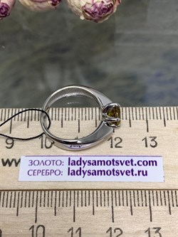 *Кольцо р.16,5 Султанит иск арт. 01-1702/00СТ-00-721 вес 2,87 г - фото 275475