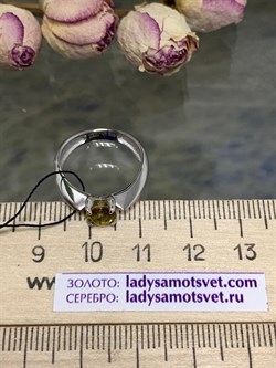 *Кольцо р.19 Султанит иск арт. 01-1702/00СТ-00-251 вес 3,31 г - фото 275487