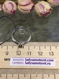 *Кольцо р.16,5 Султанит иск. арт. 01-1539/00СТ-00-038 вес 2,36 г - фото 275507