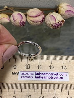 *Кольцо р.16,5 Султанит иск. арт. 01-1539/00СТ-00-038 вес 2,36 г - фото 275508