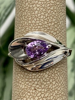 *Кольцо р.18,5 Аметист арт. 01-2039/00АМ-00-439 Вес 4,06 г - фото 275526