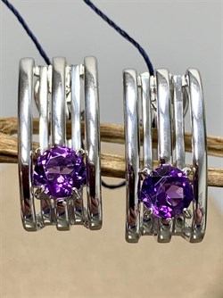 *Серьги Аметист арт. 02-1951/00АМ-00-383 Вес 5,18 г - фото 275537 *Серьги Аметист арт. 02-1951/00АМ-00-383 Вес 5,18 г - фото 275537