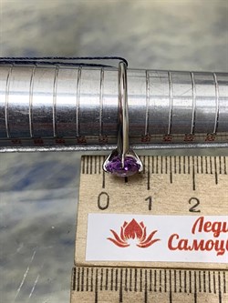 *Кольцо р.18 Аметист арт. 01-1862/00АМ-00-324 Вес 1,90г - фото 275561 *Кольцо р.18 Аметист арт. 01-1862/00АМ-00-324 Вес 1,90г - фото 275561