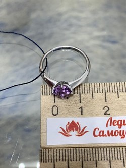 *Кольцо р.18 Аметист арт. 01-1862/00АМ-00-324 Вес 1,90г - фото 275563 *Кольцо р.18 Аметист арт. 01-1862/00АМ-00-324 Вес 1,90г - фото 275563
