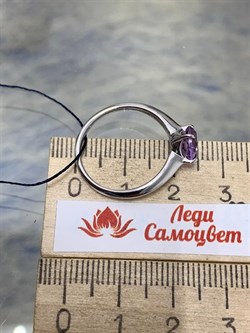 *Кольцо р.18 Аметист арт. 01-1862/00АМ-00-324 Вес 1,90г - фото 275564 *Кольцо р.18 Аметист арт. 01-1862/00АМ-00-324 Вес 1,90г - фото 275564