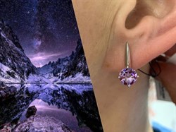*Серьги Аметист арт. 02-1862/00АМ-00-522 вес 2,87 г - фото 275569 *Серьги Аметист арт. 02-1862/00АМ-00-522 вес 2,87 г - фото 275569