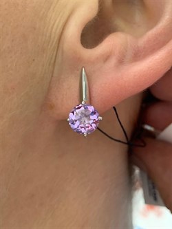 *Серьги Аметист арт. 02-1862/00АМ-00-522 вес 2,87 г - фото 275570 *Серьги Аметист арт. 02-1862/00АМ-00-522 вес 2,87 г - фото 275570