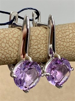 *Серьги Аметист арт. 02-1862/00АМ-00-522 вес 2,87 г - фото 275574 *Серьги Аметист арт. 02-1862/00АМ-00-522 вес 2,87 г - фото 275574