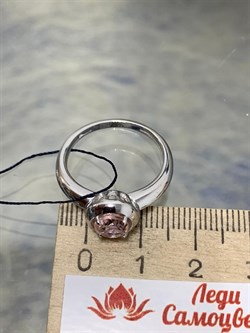 *Кольцо р.18,5 иск Морганит арт. 01-1931/0НСМ-00-868 вес 3,57 г - фото 275599