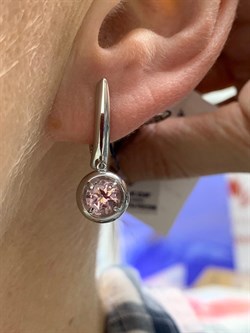 *Серьги иск Морганит арт. 02-1931/0НСМ-00-161 вес 4,91 г - фото 275604 *Серьги иск Морганит арт. 02-1931/0НСМ-00-161 вес 4,91 г - фото 275604