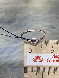 *Кольцо р.18  Аметист иск арт. 01-2098/ЮСАМ-00-063 Вес 2,06 г - фото 275688