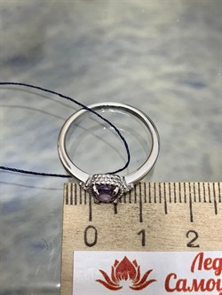 *Кольцо р.18  Аметист иск арт. 01-2098/ЮСАМ-00-063 Вес 2,06 г - фото 275689