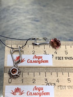 *Серьги иск Морганит арт. 02-1832/0МГК-00-678 вес 4,72 г - фото 275757