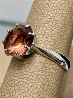 *Кольцо р.17,5  иск Морганит арт. 01-1832/0МГК-00-593 вес 2,69 г - фото 275762