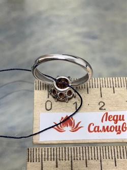 *Кольцо р.17,5  иск Морганит арт. 01-1832/0МГК-00-593 вес 2,69 г - фото 275767