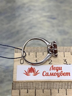 *Кольцо р.17,5  иск Морганит арт. 01-1832/0МГК-00-593 вес 2,69 г - фото 275768