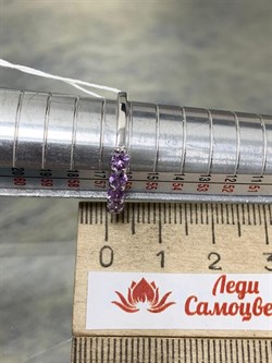 *Кольцо р.18 Аметист арт. 1340061319-285 вес 1,47 г - фото 275842