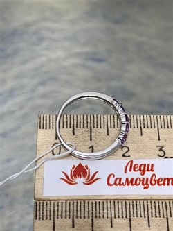 *Кольцо р.18 Аметист арт. 1340061319-285 вес 1,47 г - фото 275844