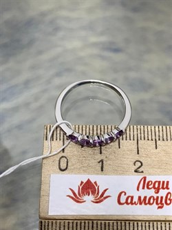 *Кольцо р.18 Аметист арт. 1340061319-285 вес 1,47 г - фото 275845