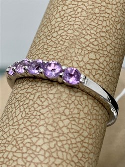 *Кольцо р.18 Аметист арт. 1340061319-285 вес 1,47 г - фото 275847