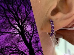 *Серьги Аметист арт. 2340061319-104 вес 2,95 г - фото 275849 *Серьги Аметист арт. 2340061319-104 вес 2,95 г - фото 275849