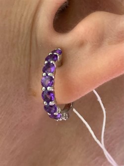 *Серьги Аметист арт. 2340061319-104 вес 2,95 г - фото 275854 *Серьги Аметист арт. 2340061319-104 вес 2,95 г - фото 275854