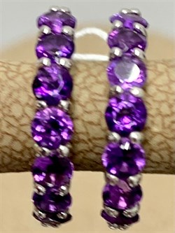 *Серьги Аметист арт. 2340061319-104 вес 2,95 г - фото 275856 *Серьги Аметист арт. 2340061319-104 вес 2,95 г - фото 275856